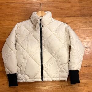NWT Nordstrom Treasure & Bond Ivory Dove Quilted Jacket